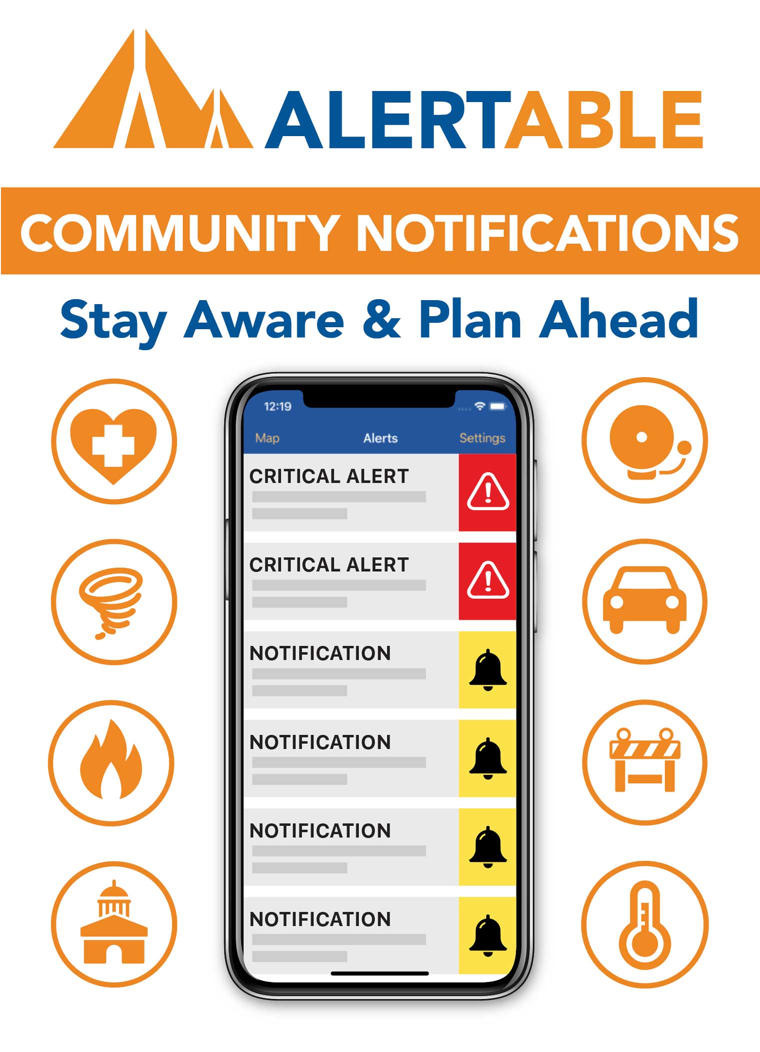 Alertable mobile banner en